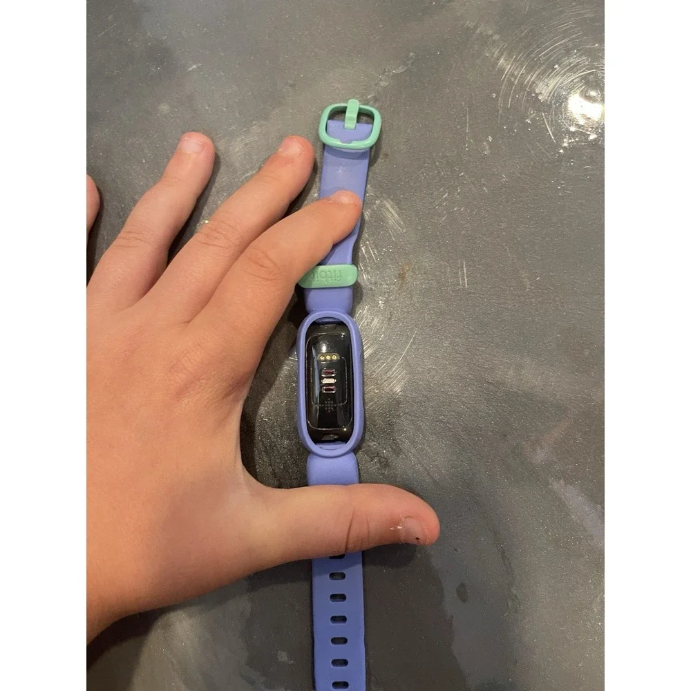 Fitbit Ace 3 Activity Tracker Watch  for Kids - Cosmic Blue/Astro Green